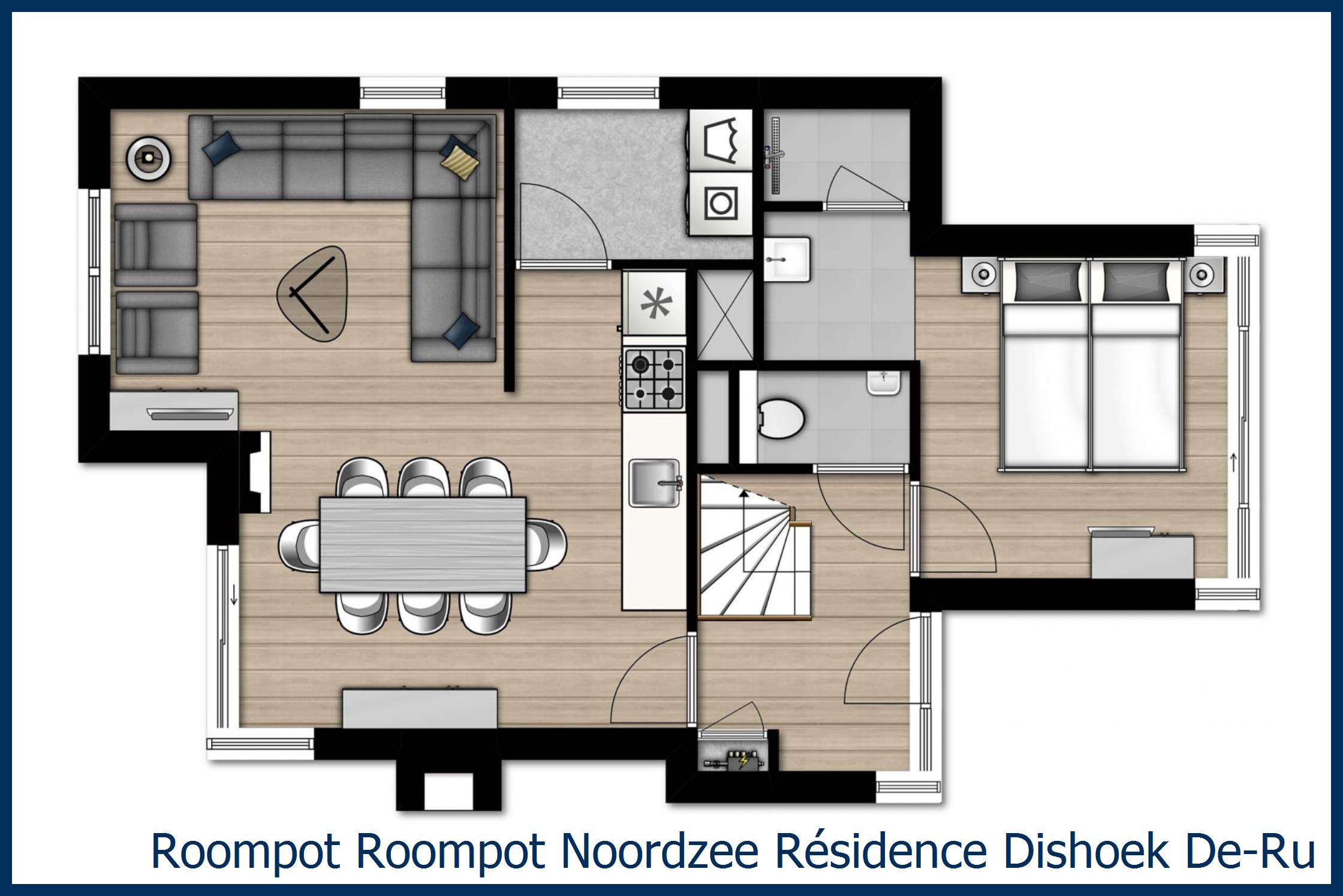 Villa De-Ruyter-Luxe-8 in Noordzee R&#233;sidence Dishoek