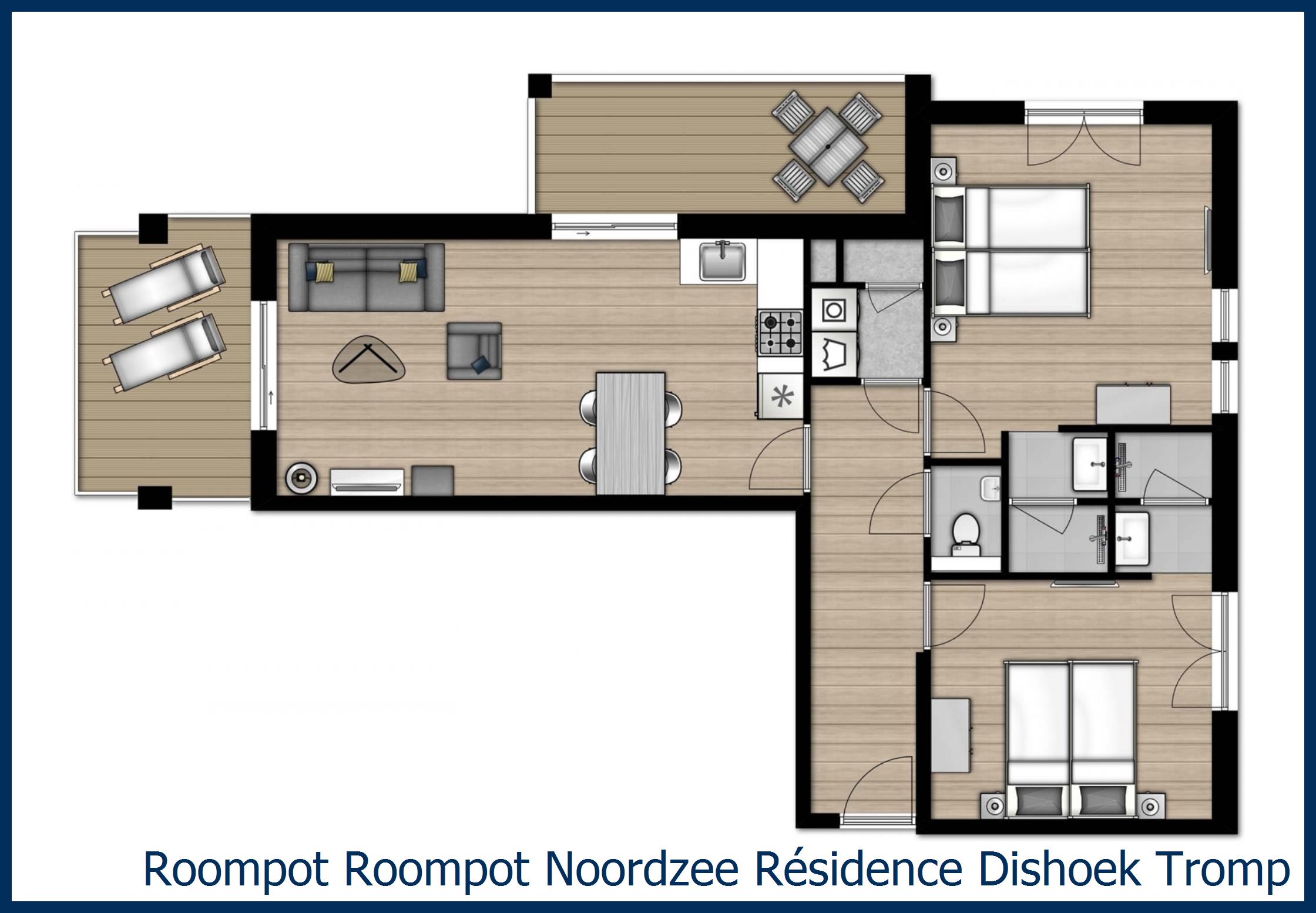 Appartement Tromp-Luxe-4 in Noordzee Résidence Dishoek