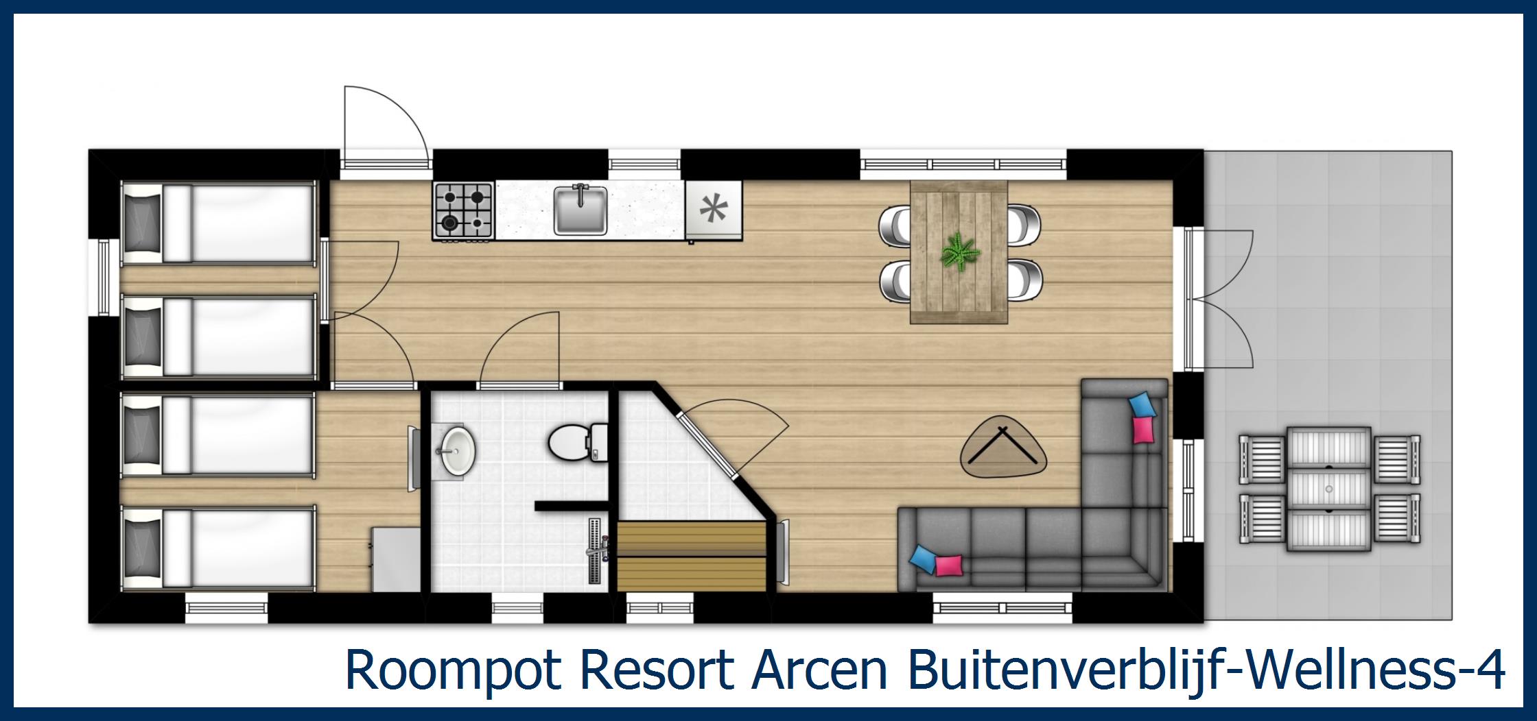 Buitenverblijf Wellness 4 Buitenverblijf-Wellness-4 in Resort Arcen