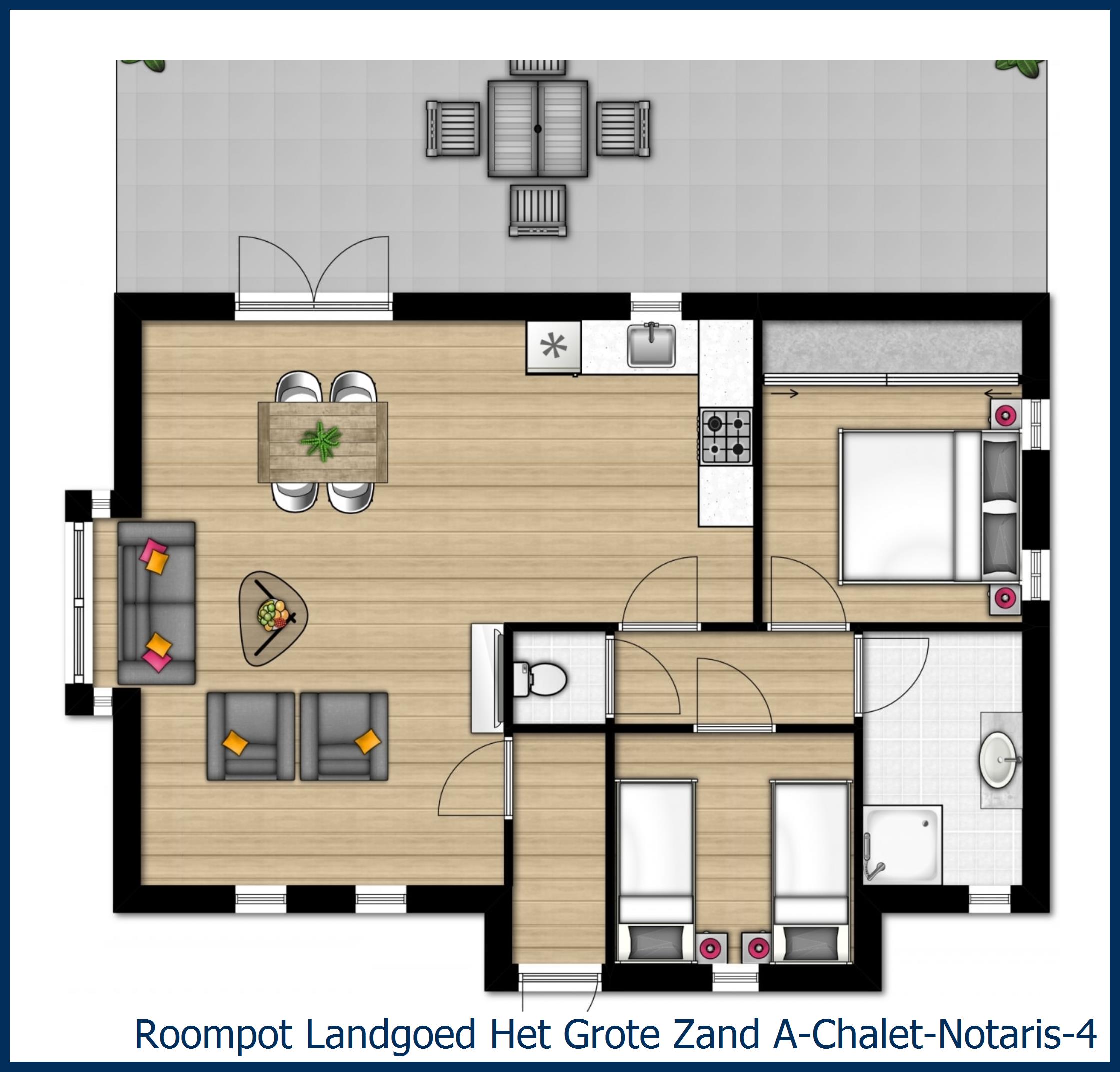 Chalet A--Notaris-4 in Het Grote Zand