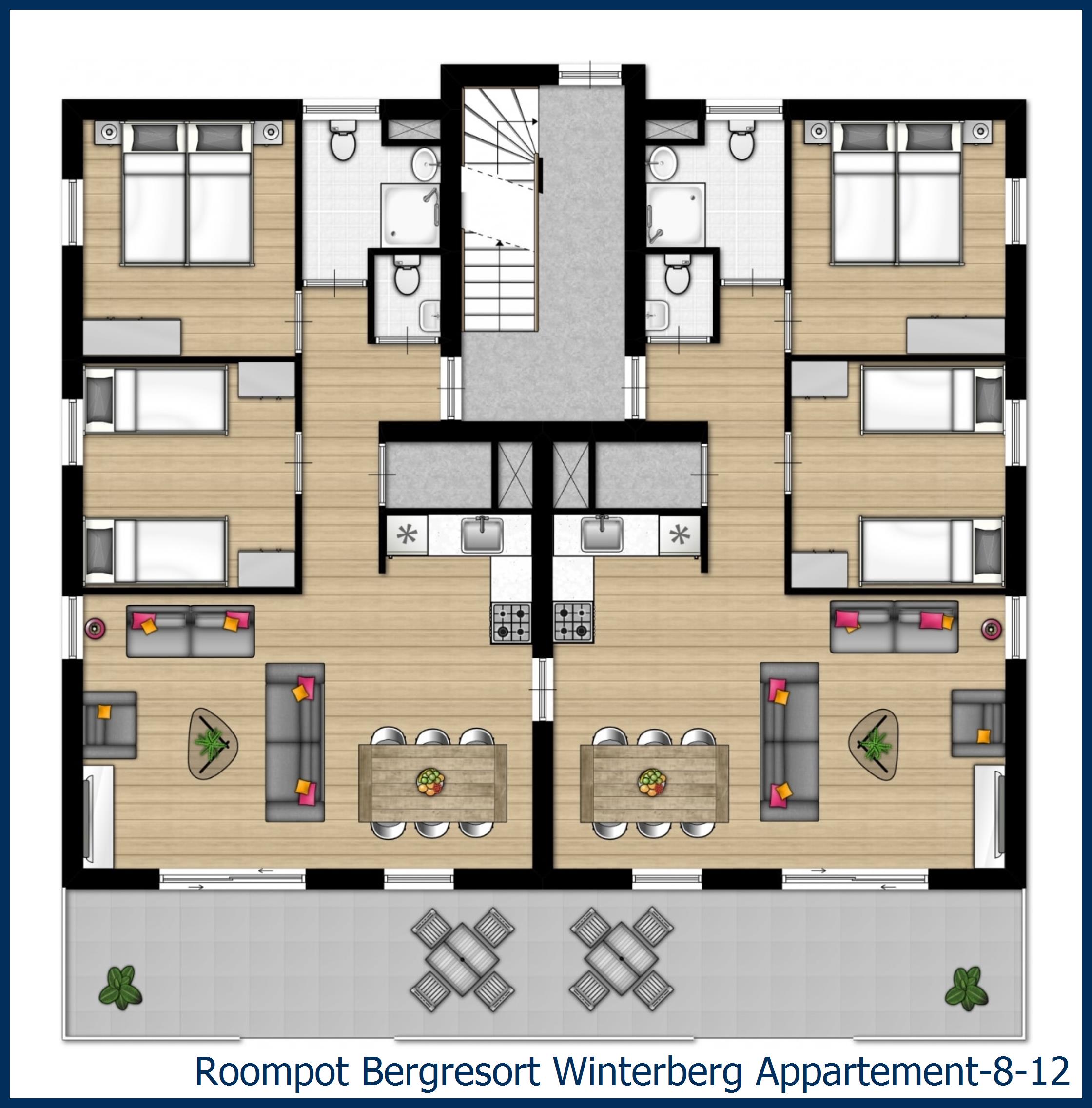 Appartement 8-12 in Bergresort Winterberg