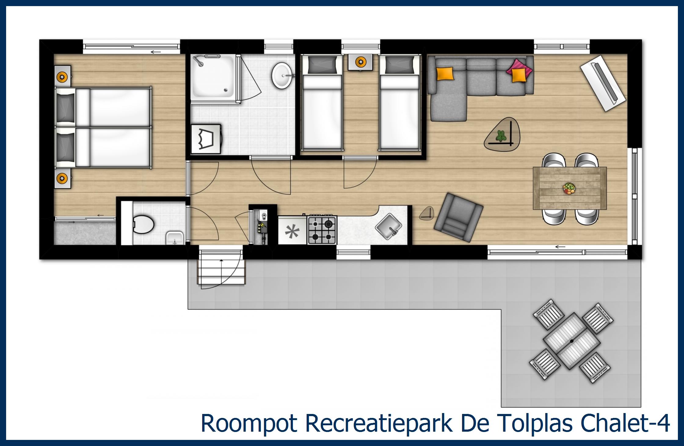 Chalet 4 4 in De Tolplas