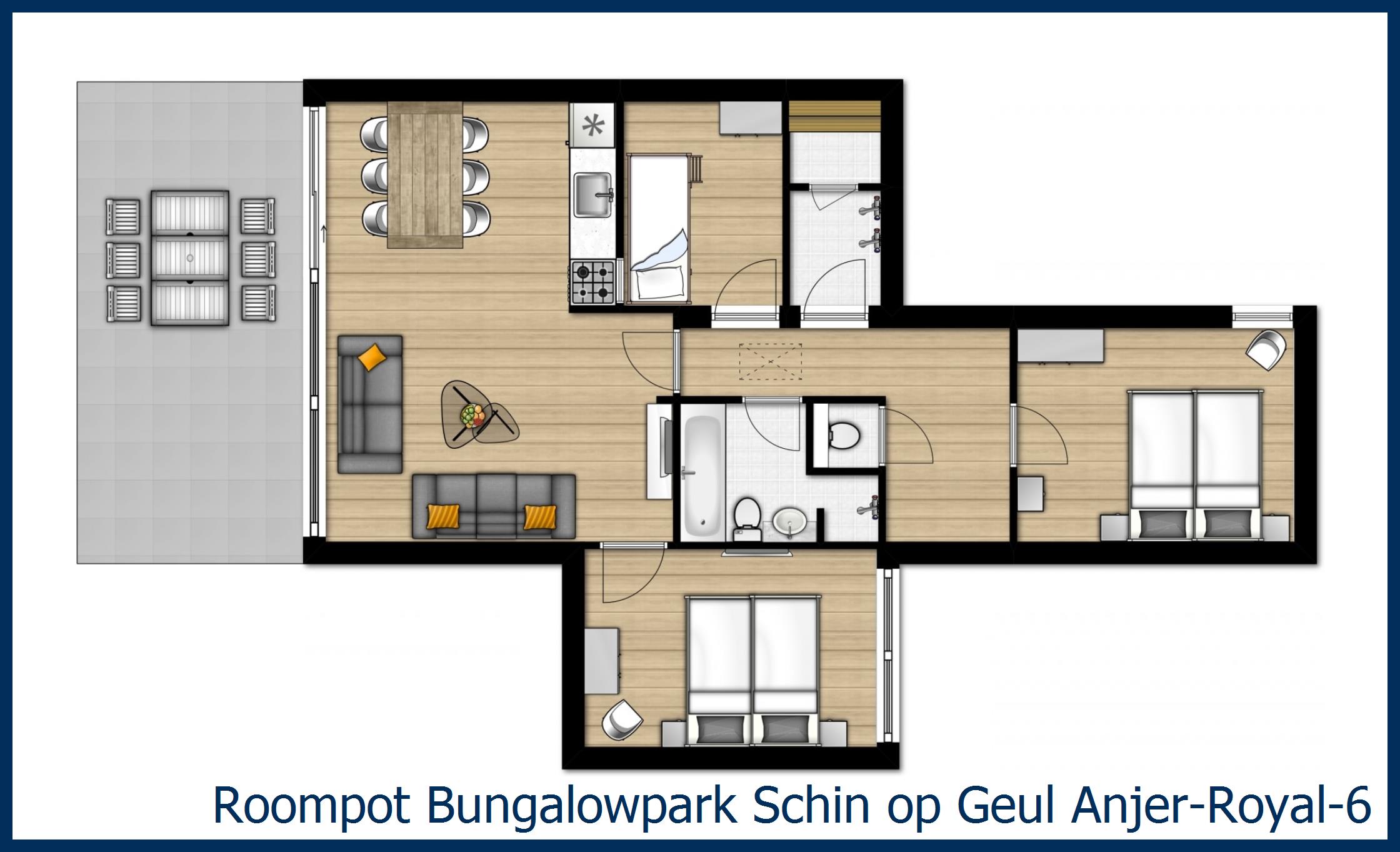 Bungalow Anjer-Royal-6 in Schin op Geul