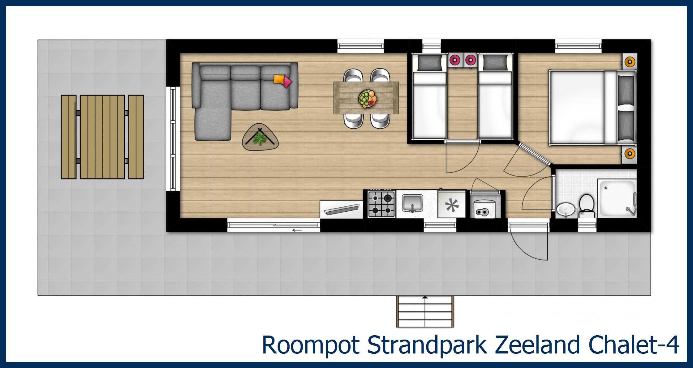 Chalet 4 4 in Strandpark Zeeland