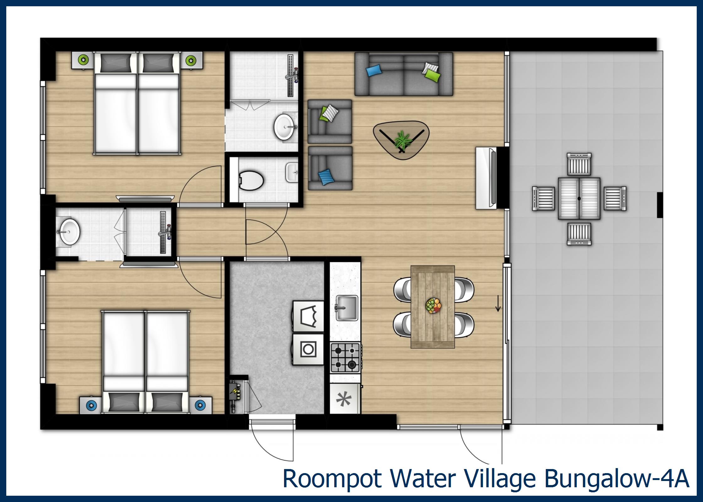 Bungalow 4A 4A in Water Village