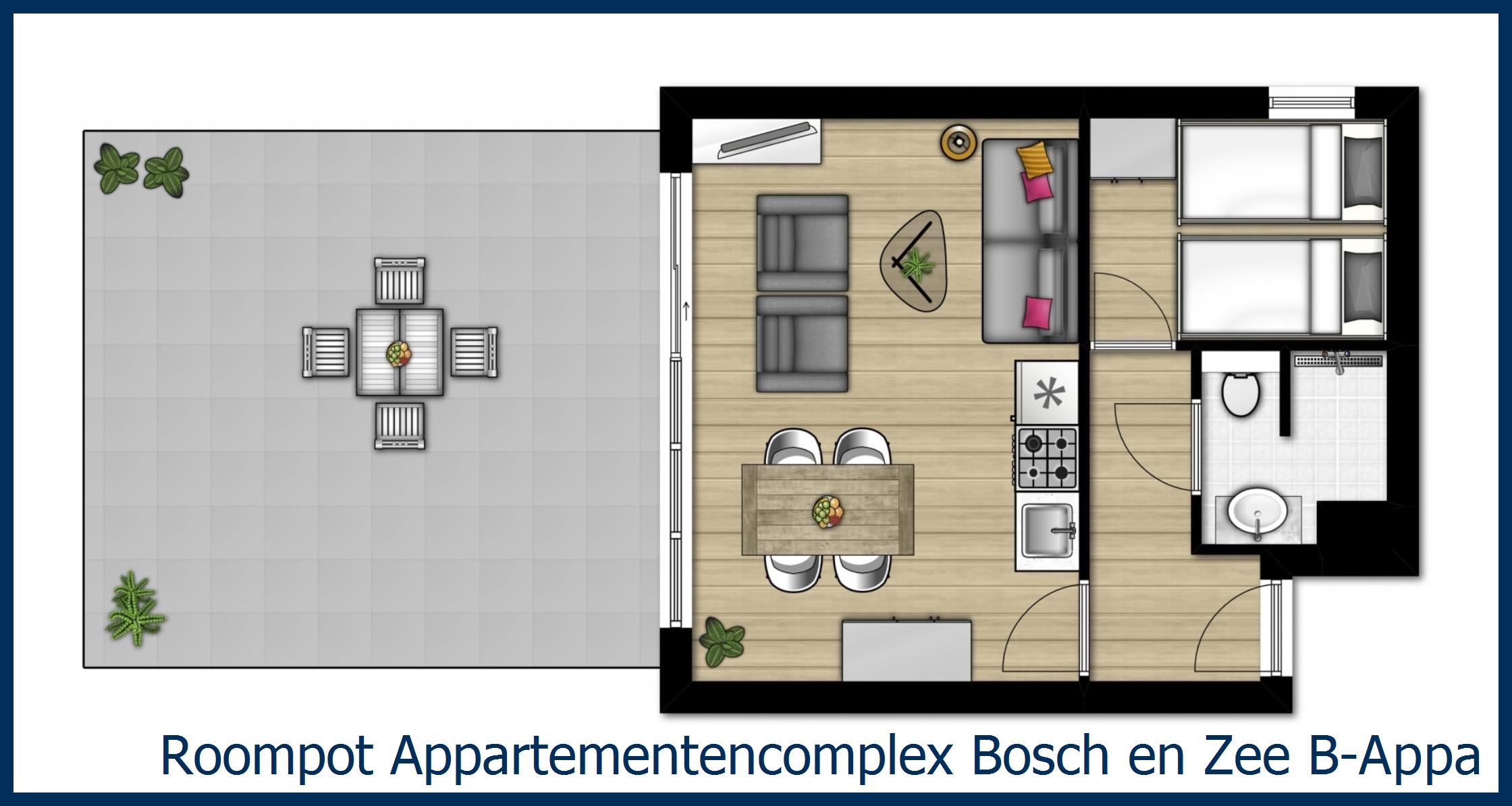 B Appartement Comfort 4 B--Comfort-4 in Bosch en Zee