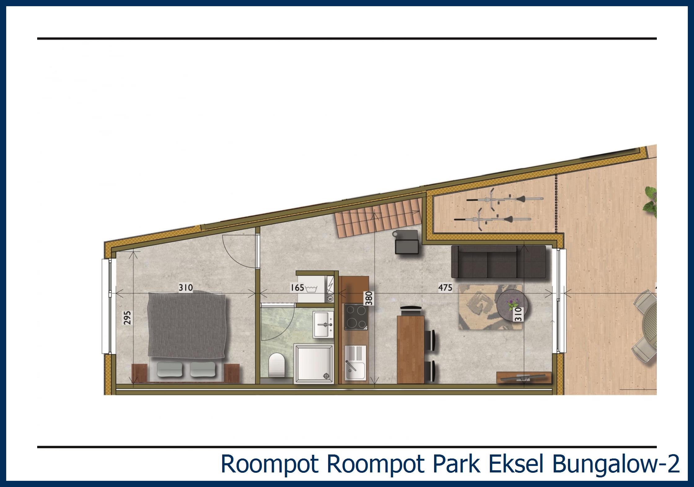 Bungalow 2 2 in Park Eksel