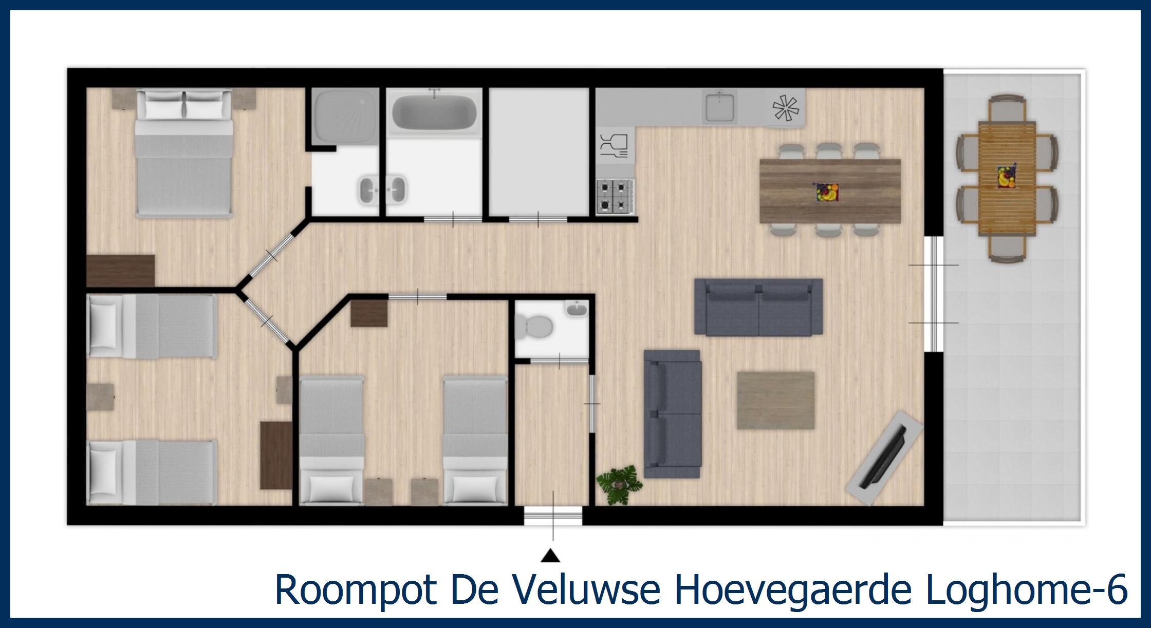Loghome-6 in De Veluwse Hoevegaerde