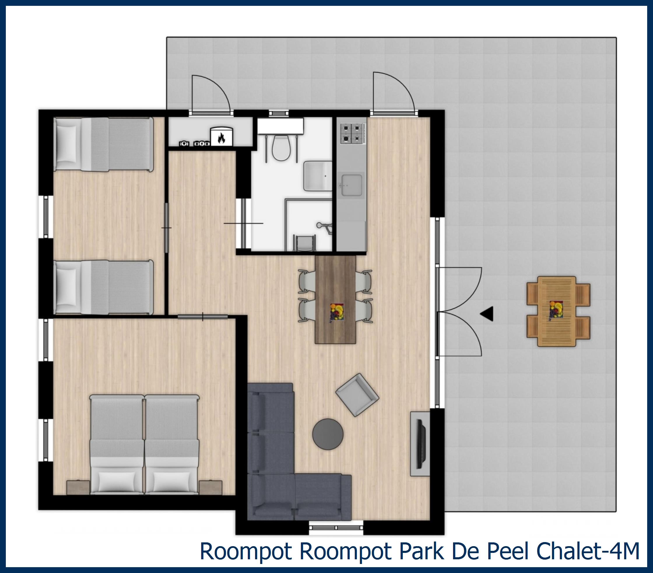 Chalet 4M in Park De Peel